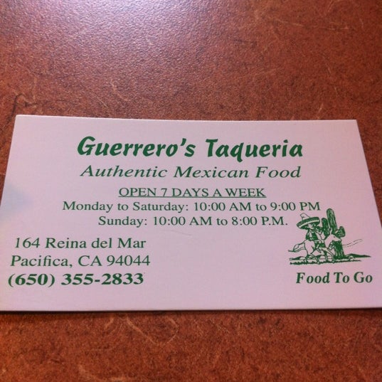 Photo taken at Guerrero’s Taqueria by Tina M. on 9/29/2012