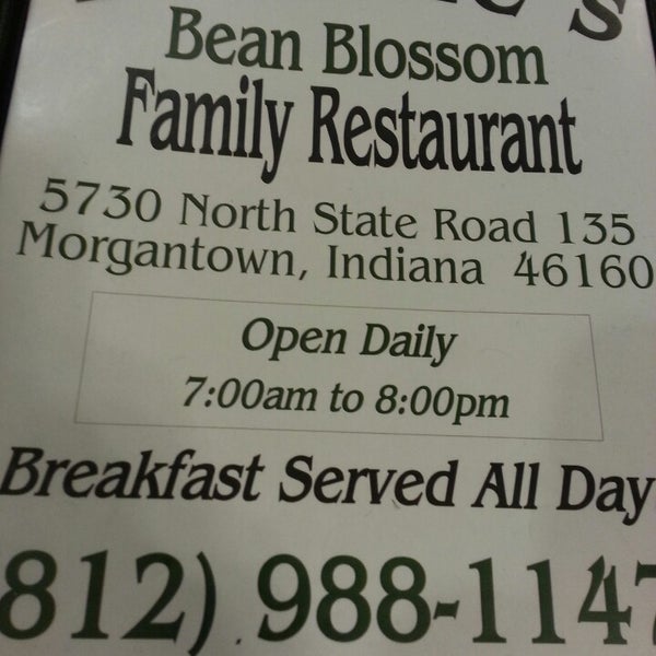 Brownie's Bean Blossom Family Restaurant (Now Closed) American Restaurant