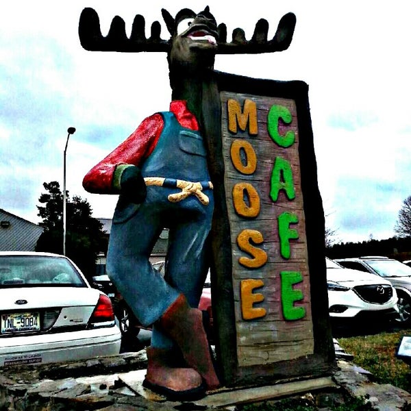 Photo taken at Moose Cafe by Ask Asheville h. on 12/21/2013