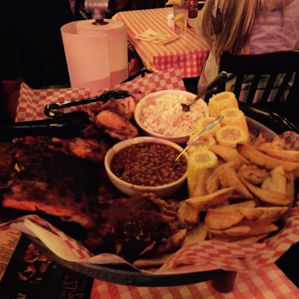 Photo taken at Famous Dave&#39;s by Alex U. on 3/1/2015