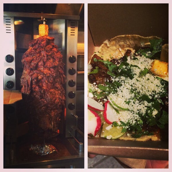 The al pastor is the best - you can see it roasting on a spit as you come in!