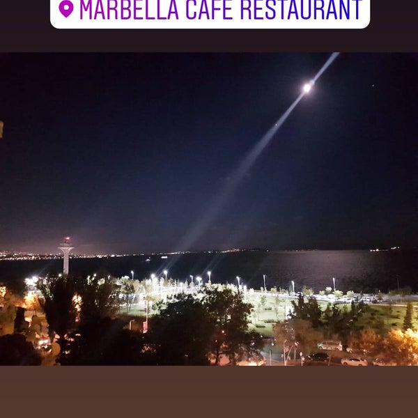 Photo taken at Marbella Cafe Restaurant by Erdem S. on 9/19/2018
