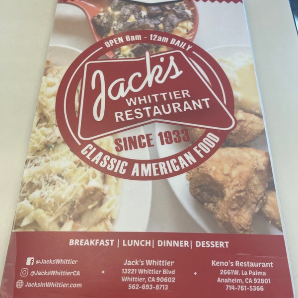 รูปภาพถ่ายที่ Jack&#39;s Whittier Restaurant โดย Leonard M. เมื่อ 12/12/2022