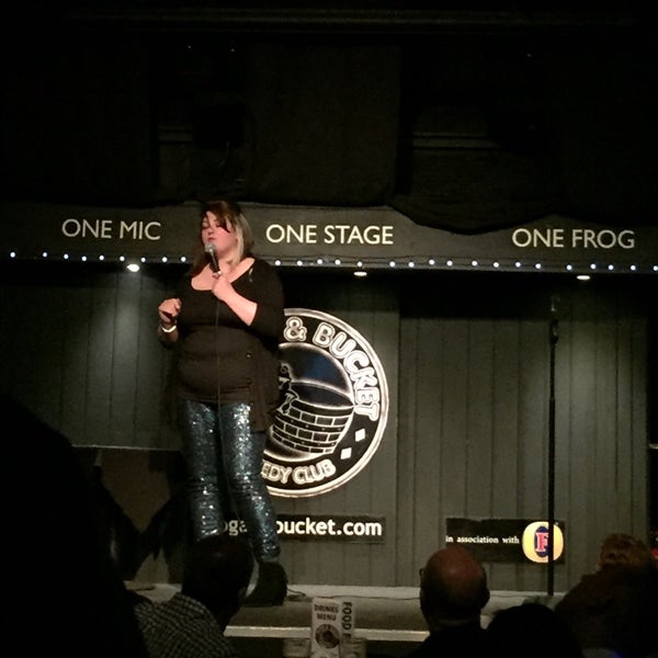 Photo taken at Frog and Bucket Comedy Club by Tristan C. on 1/30/2016