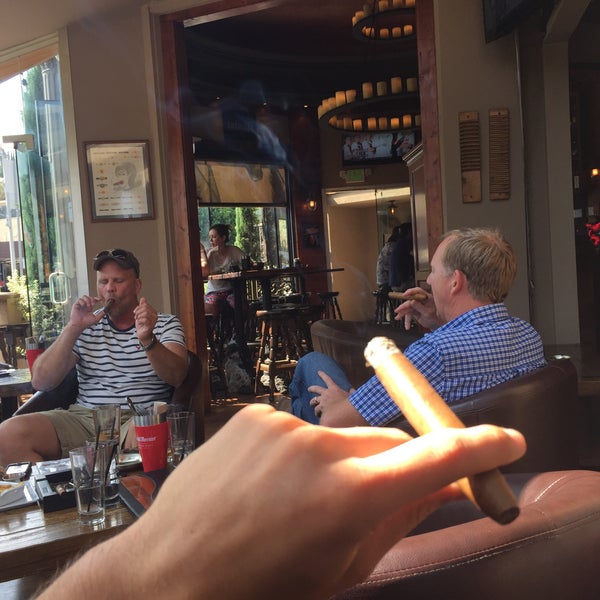 Cigars in the lounge below. Laid back. Pair with prosecco.