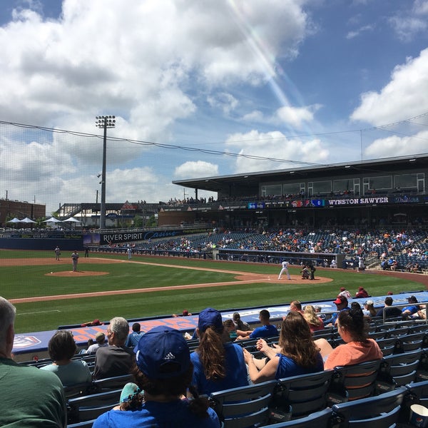 Photo taken at ONEOK Field by Shane M. on 4/19/2017