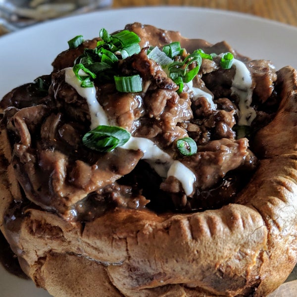 You should try the Yorkshire Pudding Bowl. It's the best one I have tried in Metro Vancouver so far.