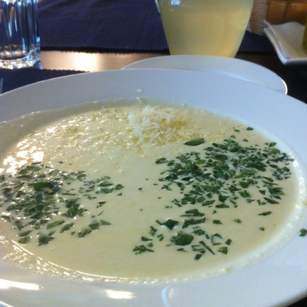Even if you're not a vegetarian just try zucchini soup - very light and tasty