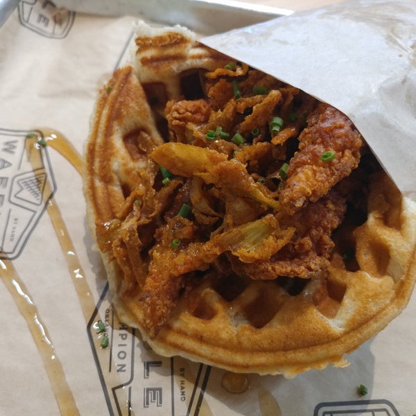 Photo taken at Waffle Champion by Paris R. on 6/1/2018