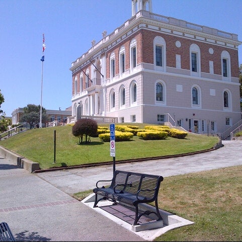 Photo taken at South San Francisco City Hall by Mario F. on 5/29/2014
