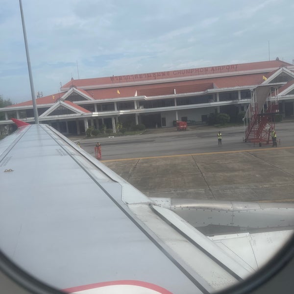 Photo taken at Chumphon Airport (CJM) by Chanop M. on 7/20/2023