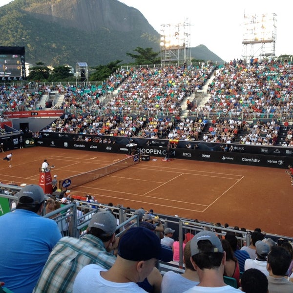 2/23/2014 tarihinde Bruno V.ziyaretçi tarafından Rio Open'de çekilen fotoğraf