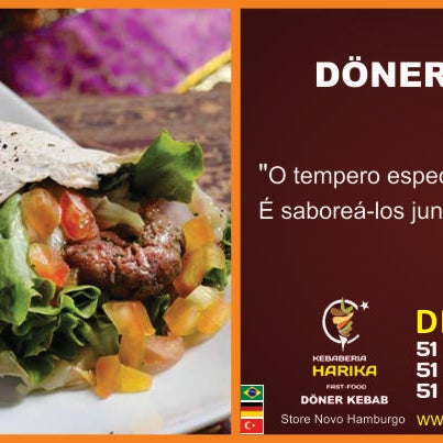 Após a virada do ano, dia 03/01/2014 estaremos aberto para recebe-los com maravilhoso Döner Kebab. Venha conhecer o saboroso&saudável Döner Kebab.