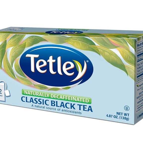 Tetley - Naturally Decaffeinated Classic Black Tea.