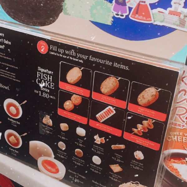 Oden family 2024 mart menu