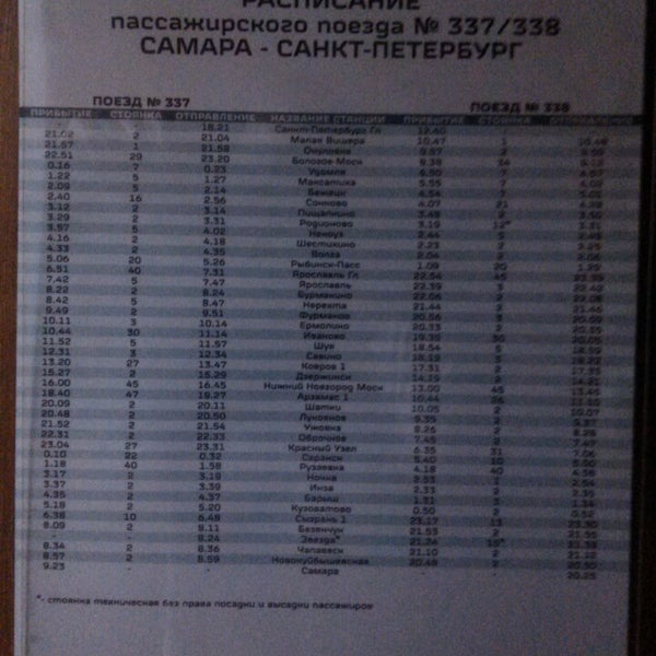 Расписание поездов самара санкт петербург 2024