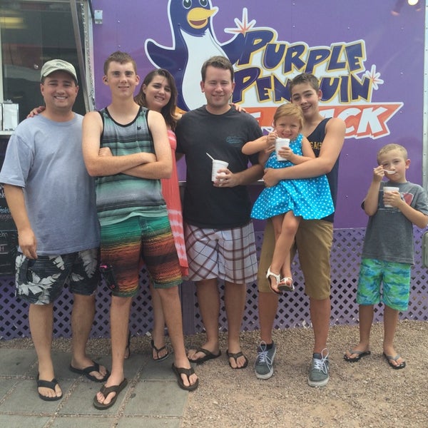 Photo taken at Purple Penguin SnowCone Shack by Dennis R. on 7/4/2014
