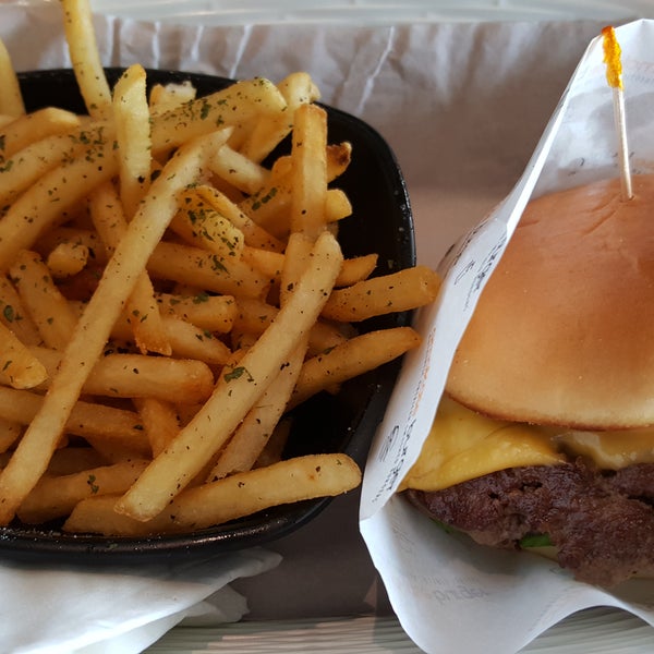 Surprisingly nice burger and truffle fries