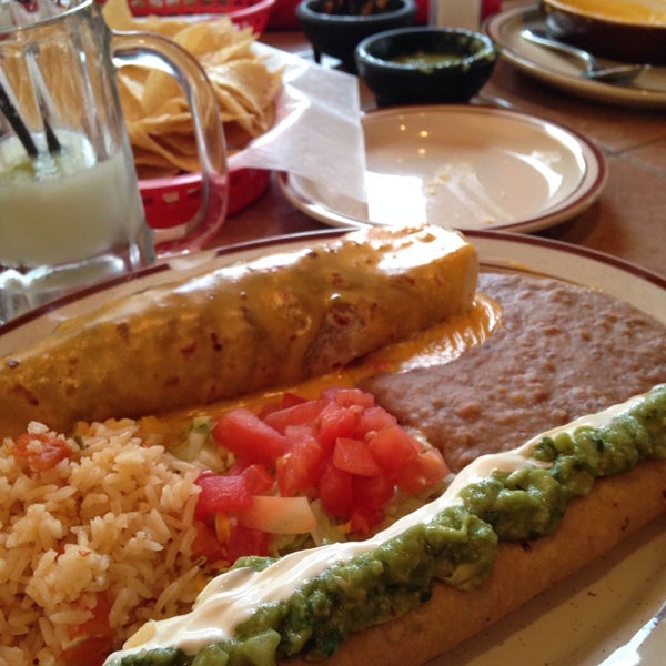 Photo taken at Teotihuacan Mexican Cafe by Krystal H. on 1/25/2014