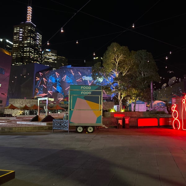 Photo taken at Federation Square by Meepok D. on 7/25/2023