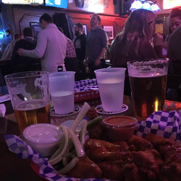 Go for the wings - cheap beer on tap ($4 Green Line)