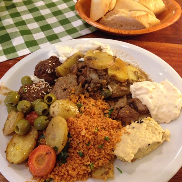 Снимок сделан в Salut Mediterranean Food &amp; Catering пользователем Monica Z. 2/12/2014