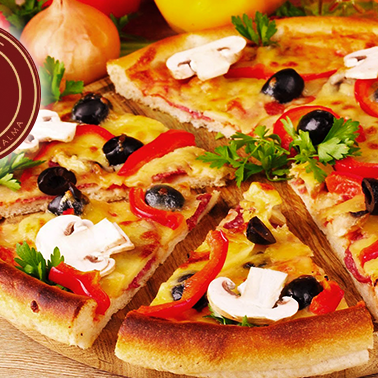 Disfruta de las pizzas más ricas de Café 48 al 54% de descuento. Visita www.codigotime.com y conoce las ofertas que tenemos para ti