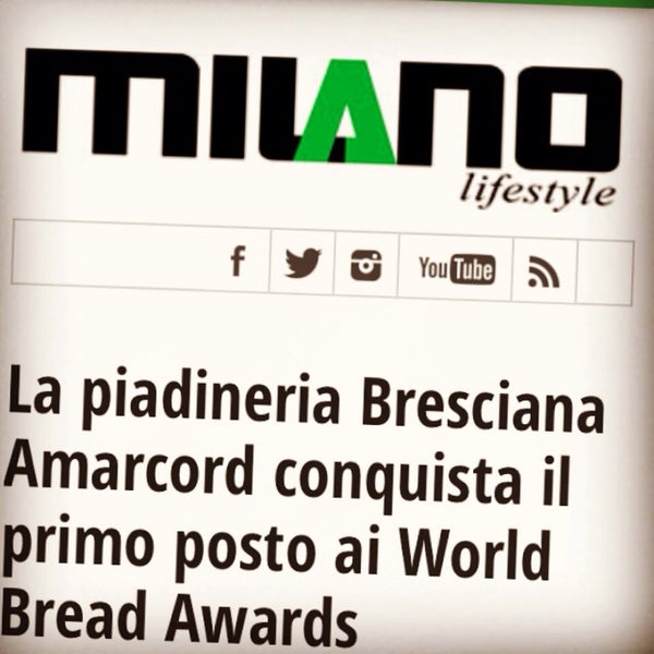 Anche Milano Lifestyle parla di noi e del nostro ultimo succedo ai World Bread Awards 2015 di Londra (UK), Oscar Mondiali di Panificazione