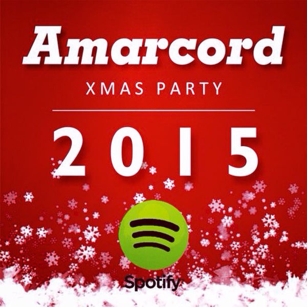 E' uscita la nuova AMARCORD XMAS PARTY, per allietare le vostre festività, disponibile da oggi su Spotify, con tutta le più belle canzoni di Natale cantate dai Big della musica internazionale