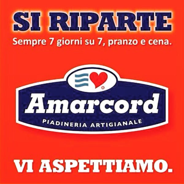 Si riparte!!!Dopo la brevissima pausa pasquale, da oggi, tornerete a trovarci sempre 7 giorni su 7, pranzo e cena, dritti fino ad agosto!Vi aspettiamo!!!t#amarcordbs #brescia #piada #piadas