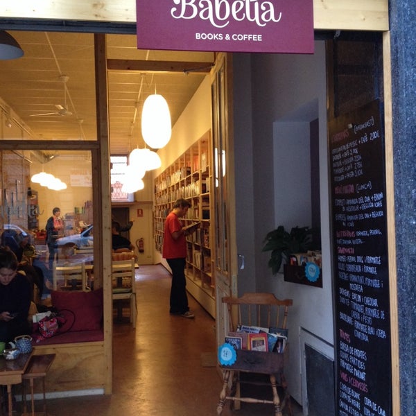 Photo taken at Babèlia Books &amp; Coffee by Dani A. on 10/12/2013