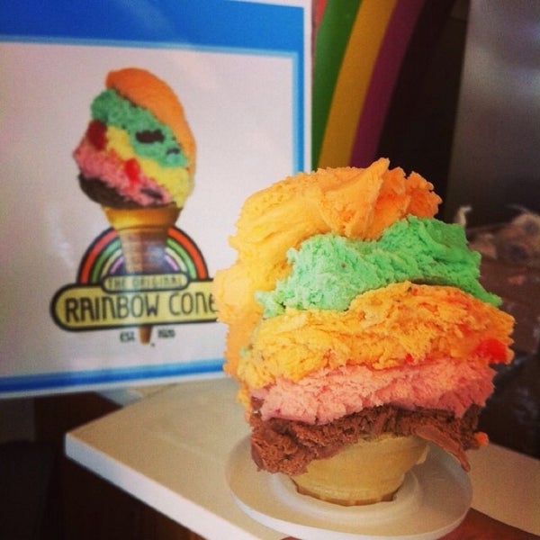 Photo taken at The Original Rainbow Cone by Mary B. on 7/25/2014
