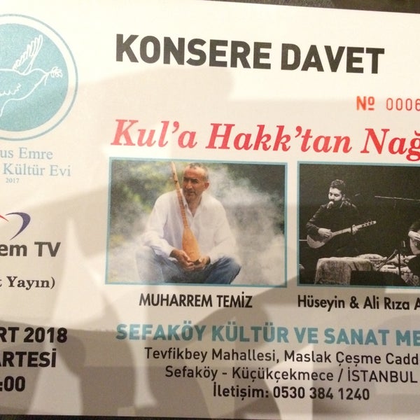 Снимок сделан в Sefaköy Kültür ve Sanat Merkezi пользователем Uğur Ç. 3/31/2018