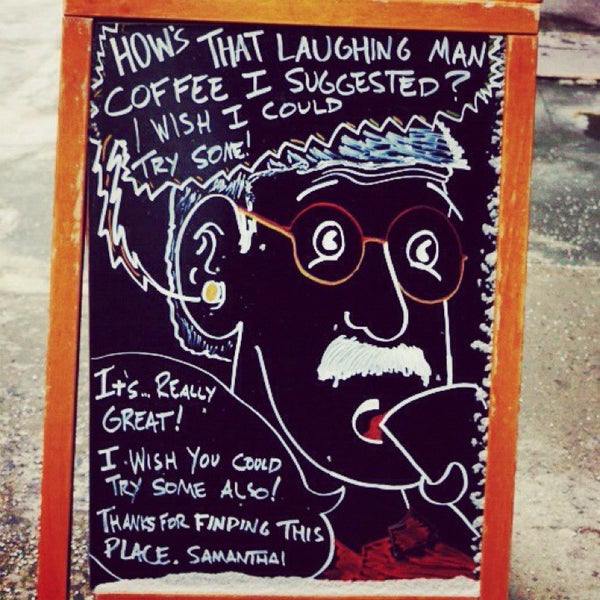 รูปภาพถ่ายที่ Laughing Man Coffee &amp; Tea โดย Richard C. เมื่อ 1/21/2014