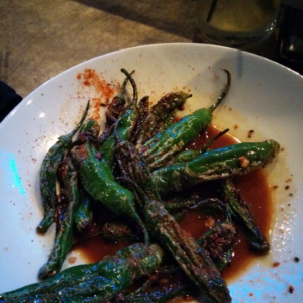 Get the shishito peppers as an appetizer.  They have some of the best here.  Right level of spicy.
