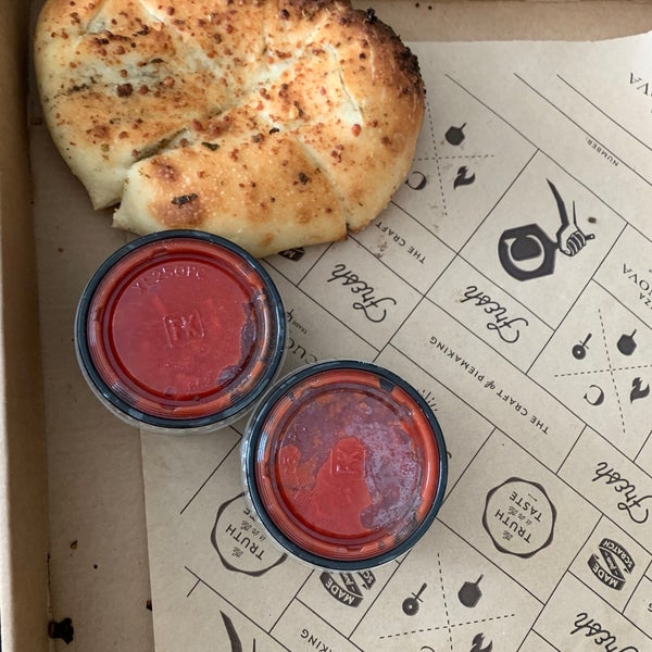 Skip this place it, I ordered them on Grubhub and the ripped me off. 100% false advertising. This is was the garlic bread delivered . Pizza barely had any topping.
