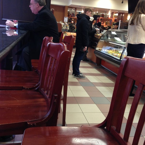 Photo taken at Cafe Bonjour Deli &amp; Pizza - East 39th by Terri N. on 1/2/2013