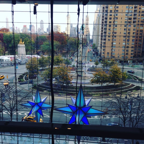 Cocktails are pricey, but the view of Columbus Circle is fantastic!