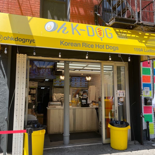 photos at oh k dog egg toast hot dog joint in lower east side