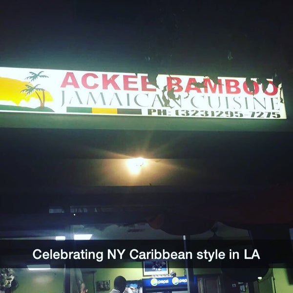 Photo taken at Ackee Bamboo Jamaican Cuisine by jaz on 9/8/2015