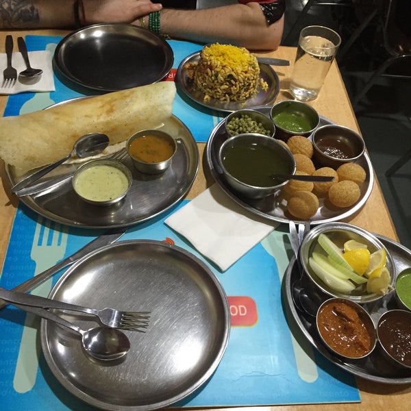 Photo taken at Branto Indian Vegetarian Restaurant by Amy F. on 4/15/2016
