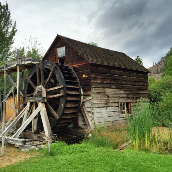 Photo taken at Grist Mill and Gardens at Keremeos by Bryan H. on 7/25/2014
