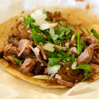 The carnitas taste like a pure manifestation of pork, with nothing to get in the way. Each morsel tastes richly decadent, yet also slightly sweet. $2.70 per taco.