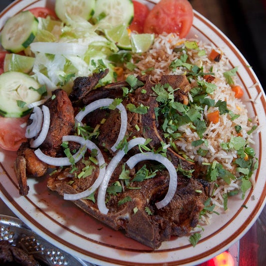 This meat loving Indian/Pakistani restaurant is BYOB. Go for the grilled goat chops or the chili chicken, both excellent choices for meat lovers and first timers.