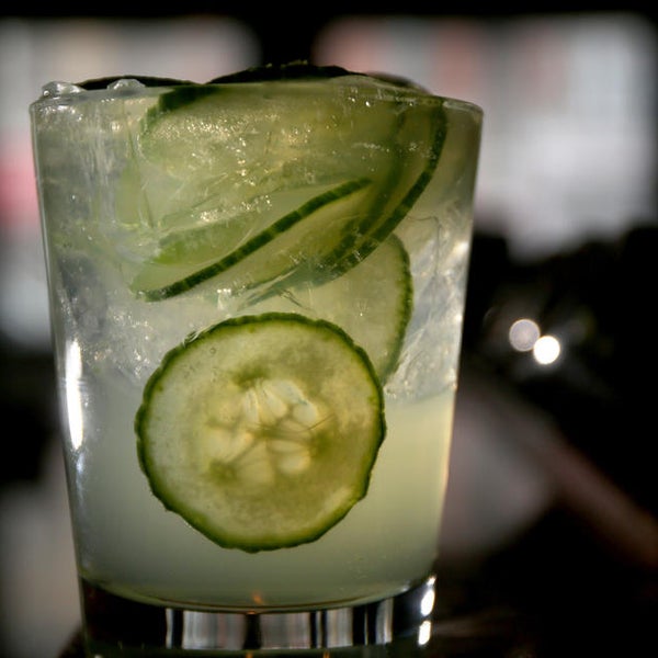 The cocktails here, all sake-based, are built around fruits and earthy flavors, including almond horchata and coconut water. Mana Food Bar's cucumber sakerita yields a subdued tangy and botanic taste.
