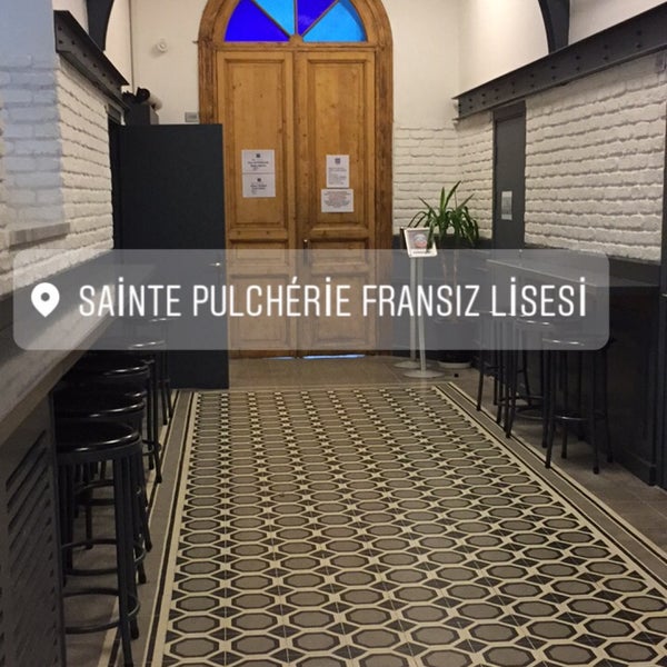 Photo taken at Sainte Pulchérie Fransız Lisesi by Leyla Y. on 3/18/2017