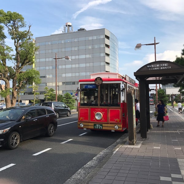 国宝松江城 大手前 バス停 松江市 島根県