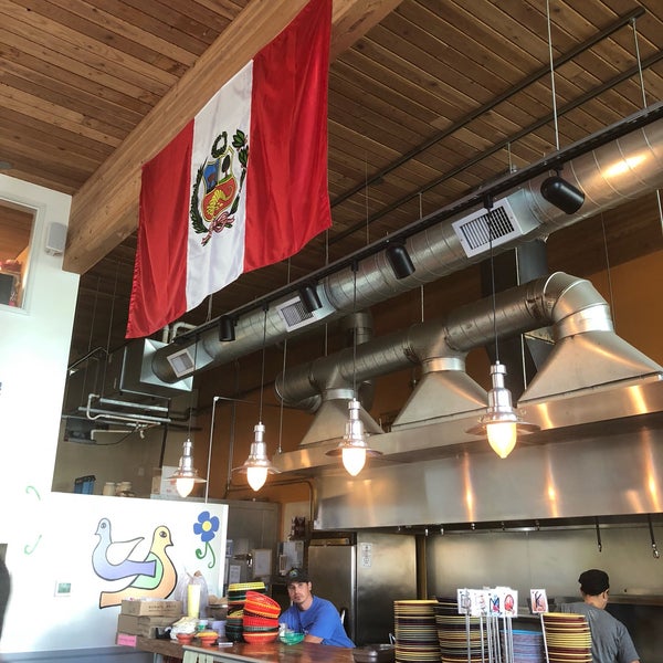 Photo taken at Las Primas Peruvian Kitchen by Juan F. on 8/18/2018