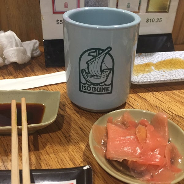 Photo taken at Isobune Sushi by cbcastro on 10/14/2016