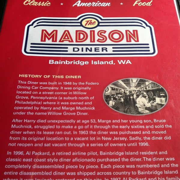 รูปภาพถ่ายที่ The Madison Diner โดย Paul G. เมื่อ 8/26/2013
